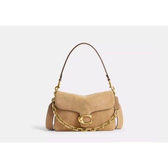 Coach Handbags - NWT Coach Chain Tabby In Sand Suede